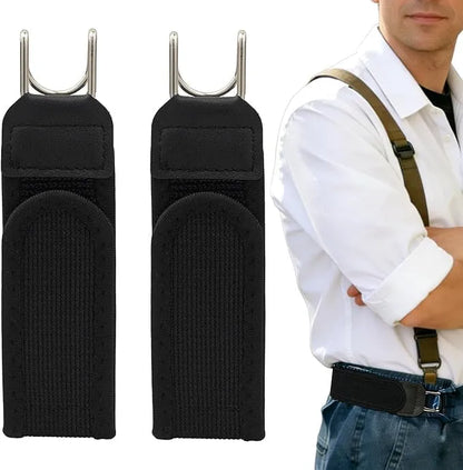 Buckleless Elastic Waist Belt | Adjustable Stretch Nylon Waistband with Metal Hook | Unisex No-Buckle Comfort Belt