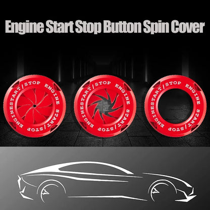 Universal Engine Start Button Cover | Car & Bike Key Switch Protector | Push Start Button Decorative Cover