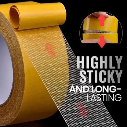 Heavy Duty Double-Sided Carpet Tape | Super Strong Floor Grip Tape for Rugs, Mats & Carpets