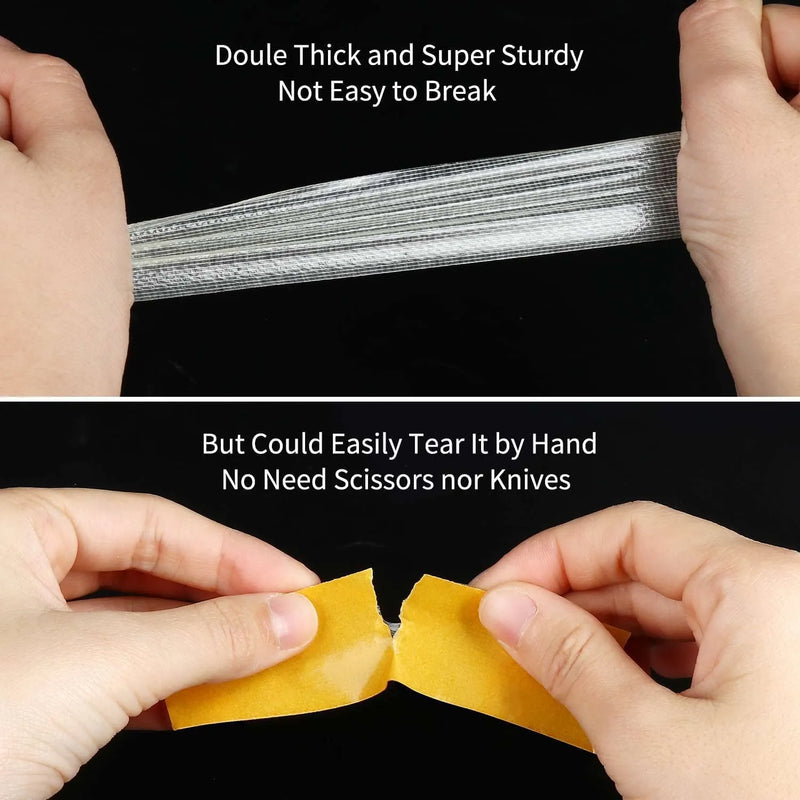 Heavy Duty Double-Sided Carpet Tape | Super Strong Floor Grip Tape for Rugs, Mats & Carpets
