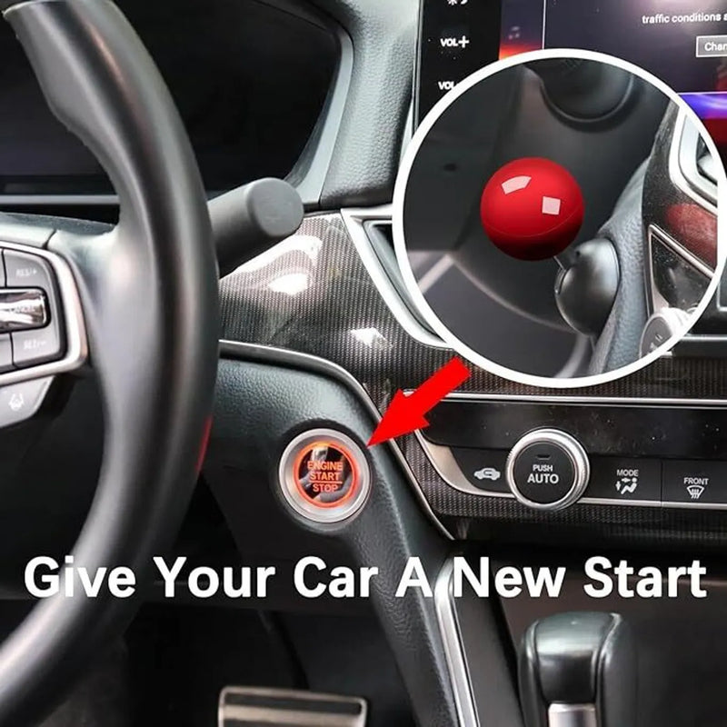 Car Engine Start Stop Button Lever | One-Touch Push Start Joystick Cover for Car Push Button Ignition