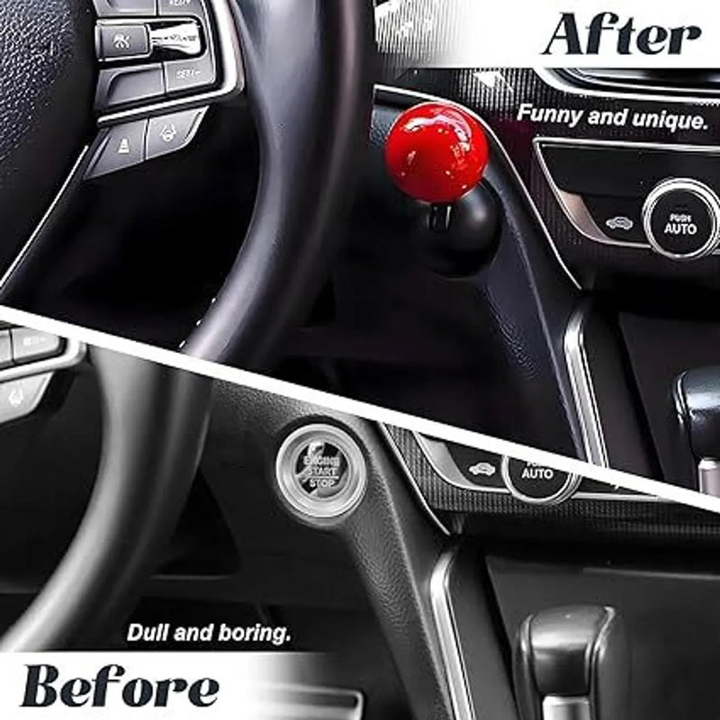 Car Engine Start Stop Button Lever | One-Touch Push Start Joystick Cover for Car Push Button Ignition