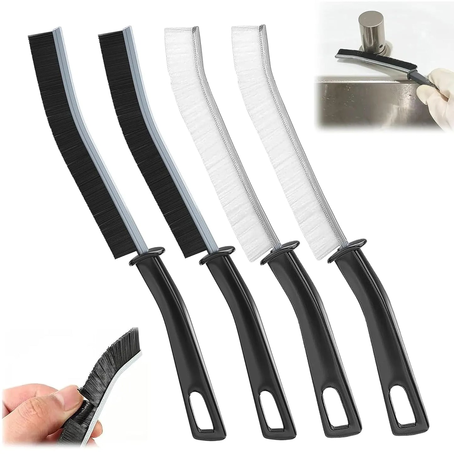 Multifunctional Long Handle Gap Cleaning Brush | Household Crevice Cleaning Tool for Tile Gaps, Window Tracks, Kitchen Sink & Bathroom Corners