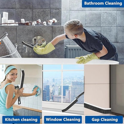Multifunctional Long Handle Gap Cleaning Brush | Household Crevice Cleaning Tool for Tile Gaps, Window Tracks, Kitchen Sink & Bathroom Corners