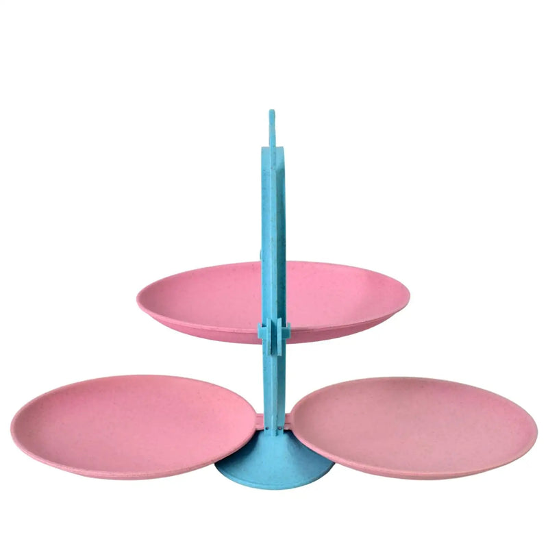 Foldable Mirror Shape Dried Fruit Tray