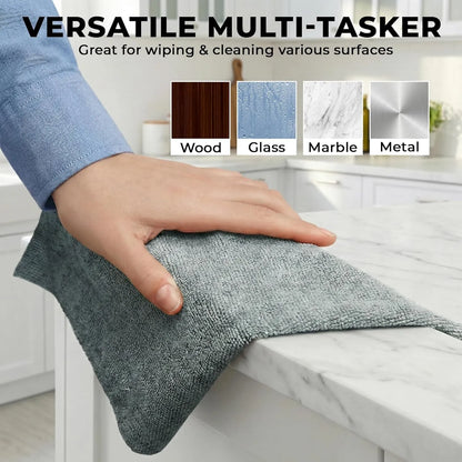Reusable Microfiber Cleaning Towel Roll – Tear-Off Multi-Purpose Cleaning Cloths