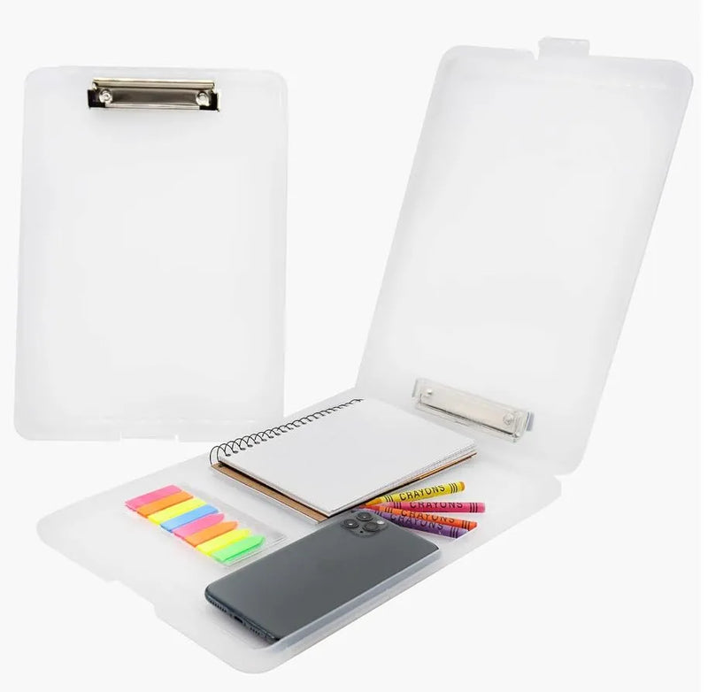 File Storage Pad | Clipboard with Storage | Exam Writing Pad