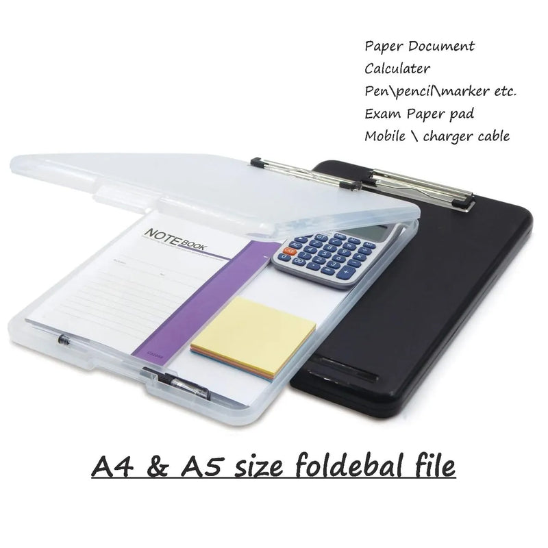 File Storage Pad | Clipboard with Storage | Exam Writing Pad