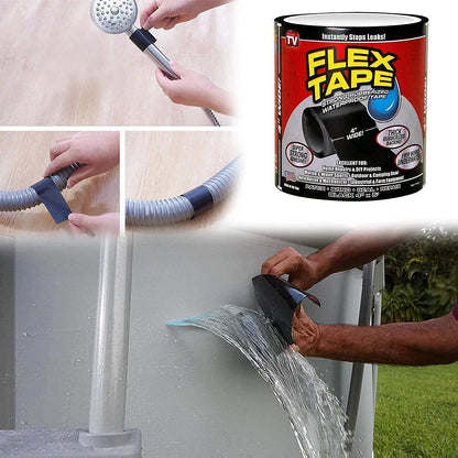 PVC Rubberized Water Leakage Flex Tape – Waterproof Instant Sealing Tape for Cracks, Pipes & Roof Leaks