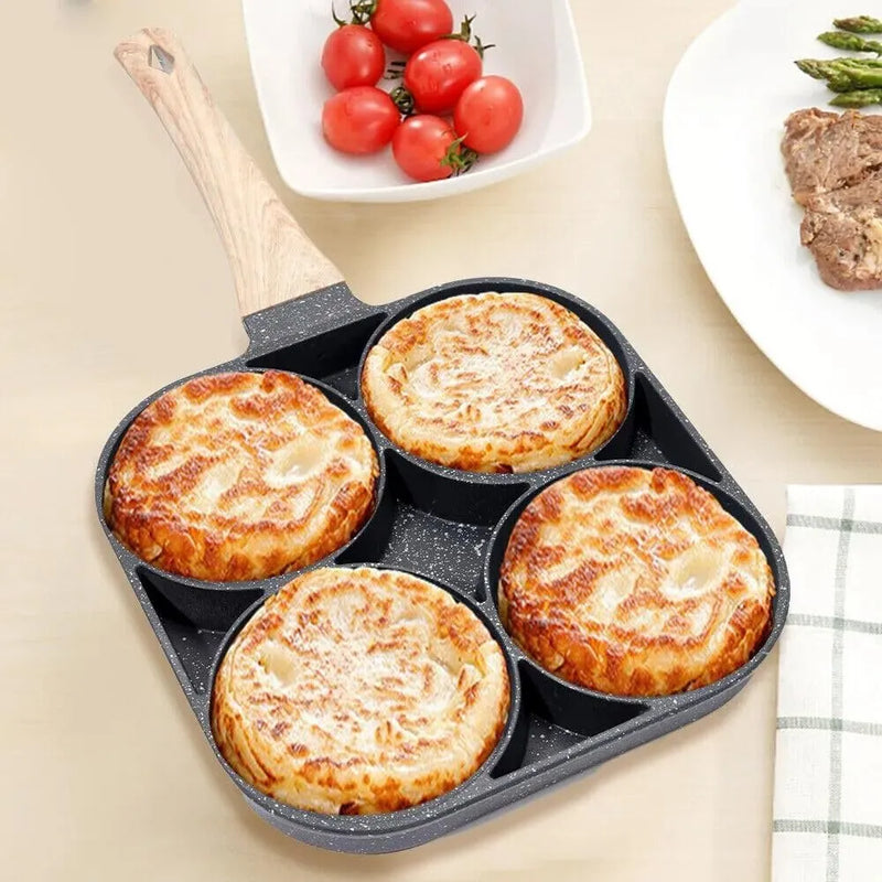 4 Cavity Non-Stick Frying Pan for Egg & Pancake Maker