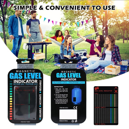 Magnetic Gas Level Indicator | LPG, Butane & Propane Gas Checker