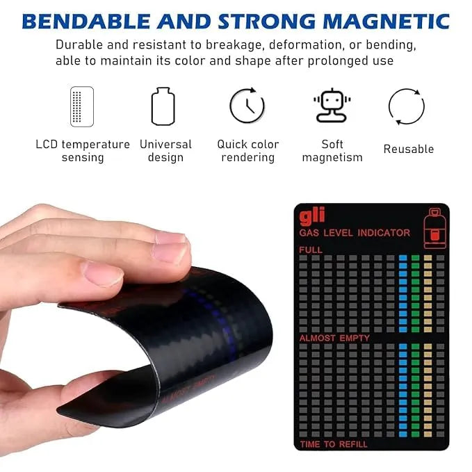 Magnetic Gas Level Indicator | LPG, Butane & Propane Gas Checker