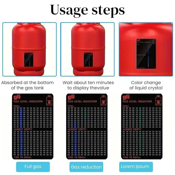Magnetic Gas Level Indicator | LPG, Butane & Propane Gas Checker