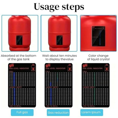 Magnetic Gas Level Indicator | LPG, Butane & Propane Gas Checker