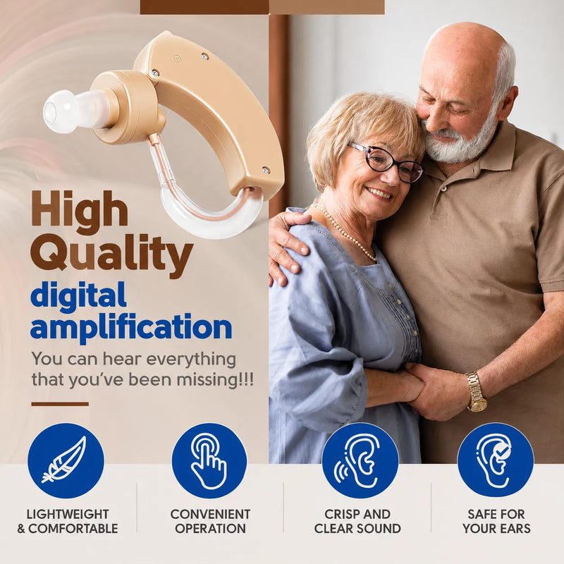 Advanced Hearing Aid – Adjustable Volume, Noise Reduction & Comfortable Fit