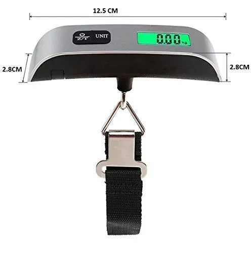 LCD Digital Luggage Scale | Portable Travel Bag Weight Checker with LCD Display