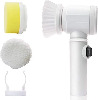 Electric Spin Scrubber 7-in-1 Power Cleaning Brush | Magic Cleaning Tool with 5 Replaceable Brush Heads for Kitchen & Bathroom