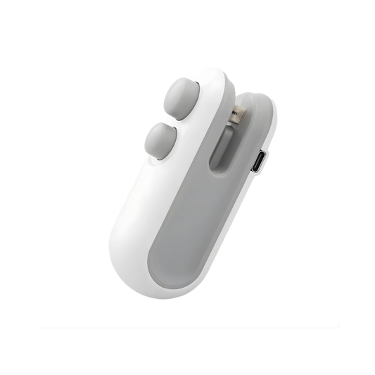 Mini Bag Sealer 2-in-1 – USB Rechargeable Heat Sealer & Cutter for Food Storage Bags