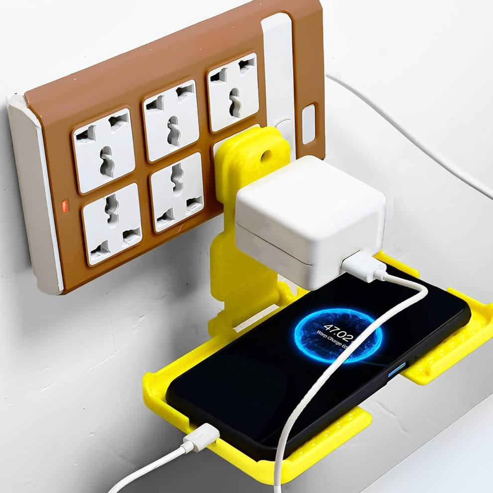 3 Pin Socket Mobile Holder | Wall Mount Charging Stand – Click2Kart