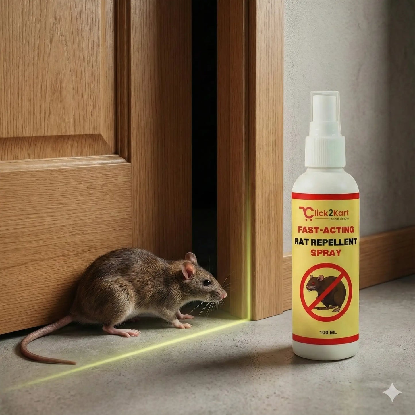 Fast-Acting Rat Repellent Spray | Herbal Rodent Control | Safe & Easy Home Protection