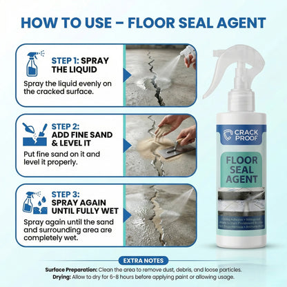 Floor Seal Agent | Waterproof Crack Repair Spray for Floors