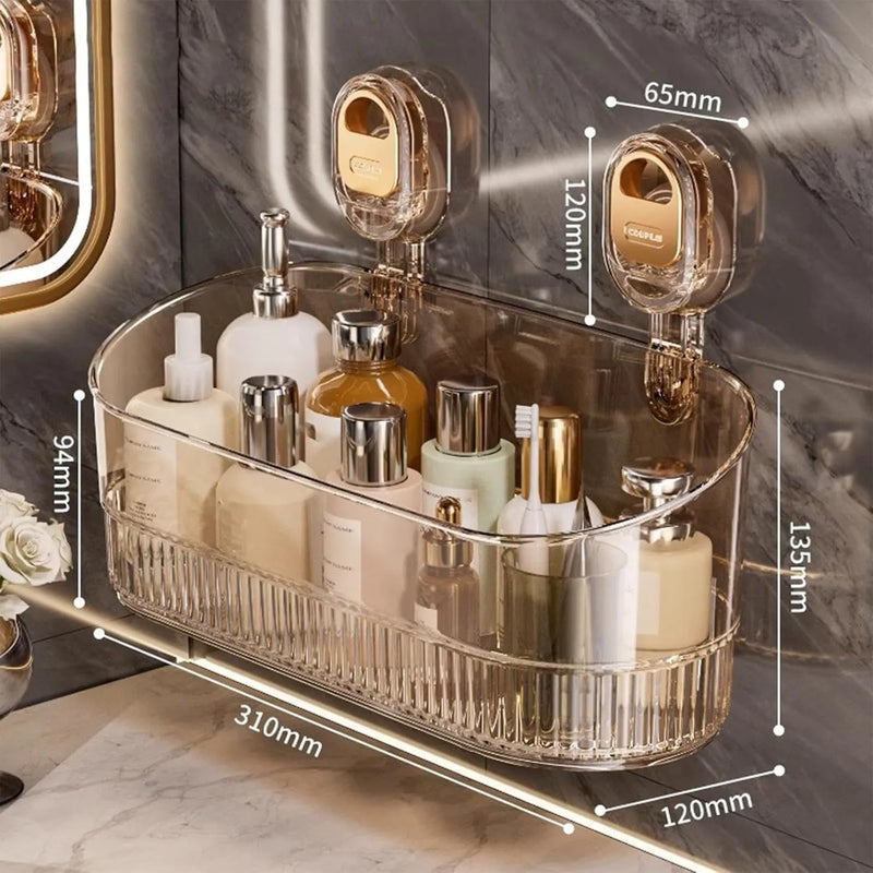 Bathroom Storage Shelf Rack | Wall Mount Organizer for Bathroom & Kitchen Essentials