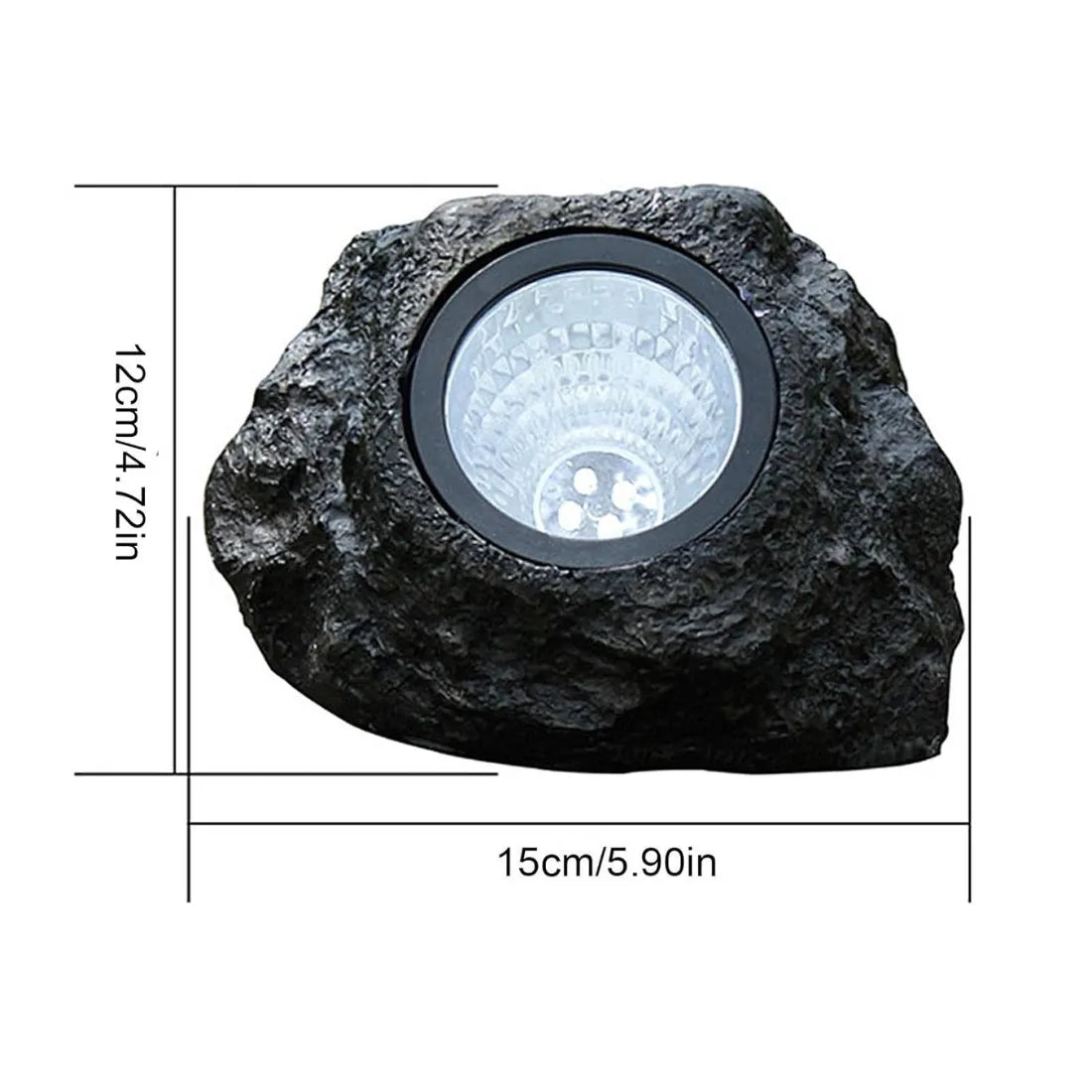 Waterproof Solar Powered Rock Lights for Garden & Home | Energy Saving LED Lamps for Pathway, Lawn, Balcony & Diwali Decoration