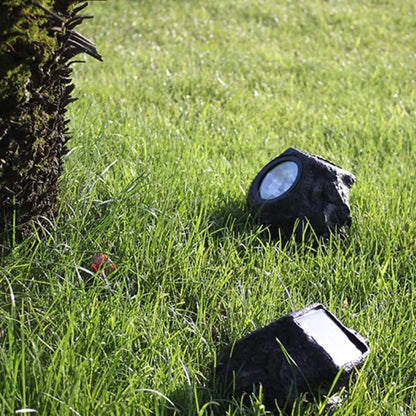 Waterproof Solar Powered Rock Lights for Garden & Home | Energy Saving LED Lamps for Pathway, Lawn, Balcony & Diwali Decoration