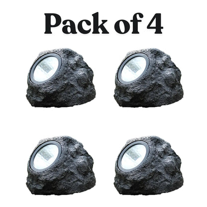 Waterproof Solar Powered Rock Lights for Garden & Home | Energy Saving LED Lamps for Pathway, Lawn, Balcony & Diwali Decoration