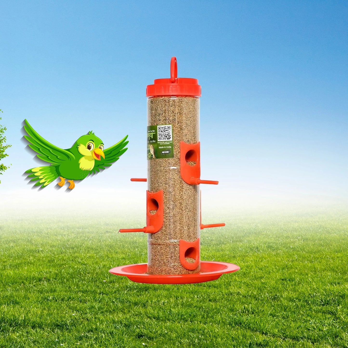 Durable Hanging Bird Feeder for Outdoor Use – Attracts Wild Birds