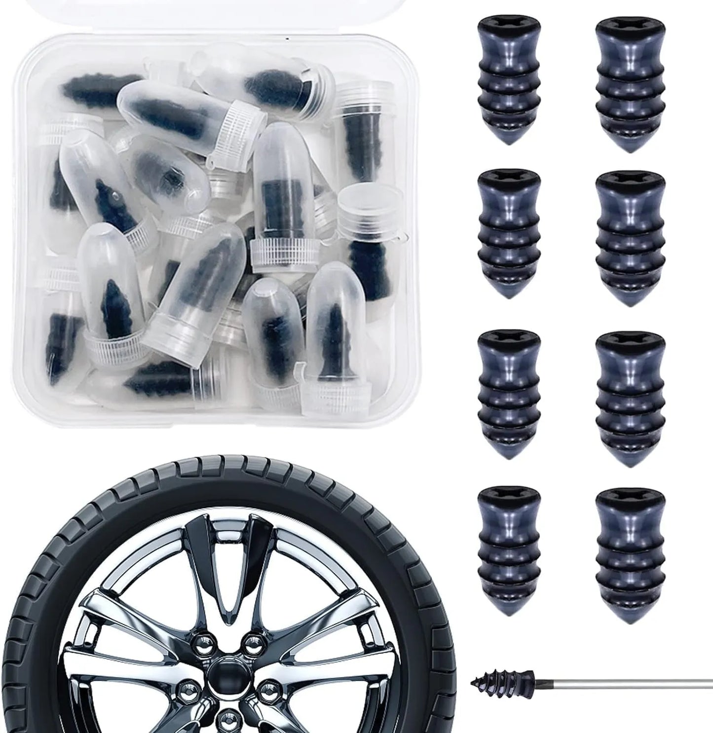 Tyre Puncture Repair Screws | Tubeless Tyre Emergency Repair Kit