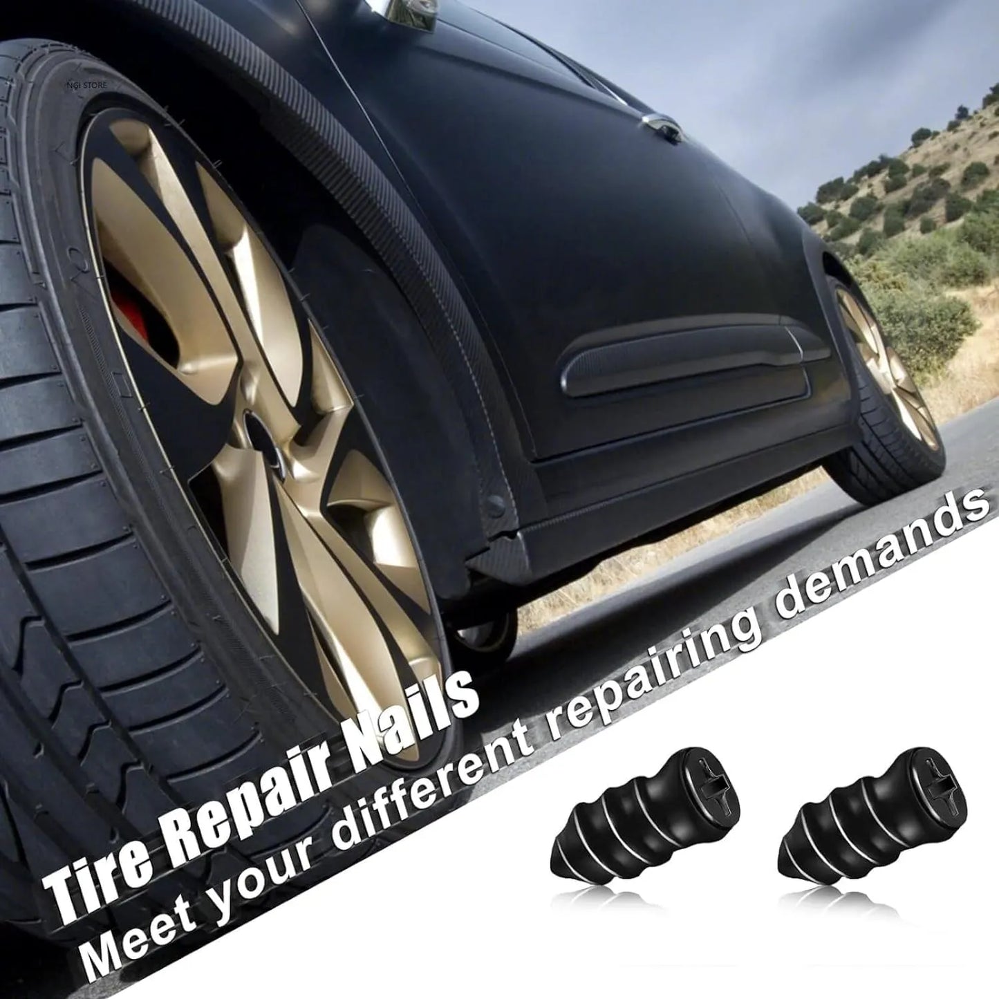 Tyre Puncture Repair Screws | Tubeless Tyre Emergency Repair Kit