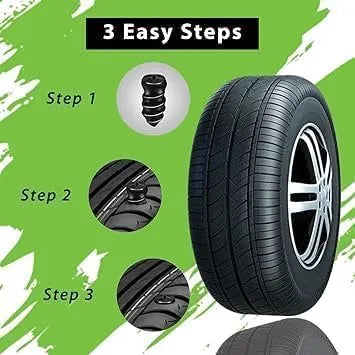Tyre Puncture Repair Screws | Tubeless Tyre Emergency Repair Kit