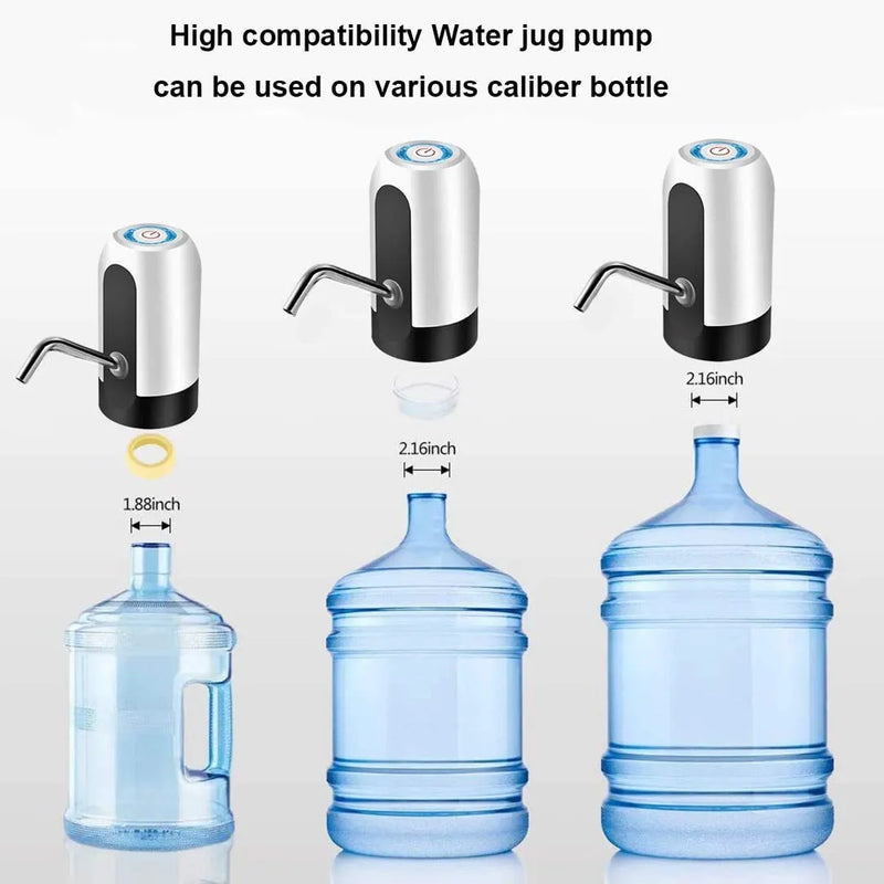 Automatic Water Dispenser Pump for 20L Gallon Bottle – USB Rechargeable One Touch Drinking Water Pump