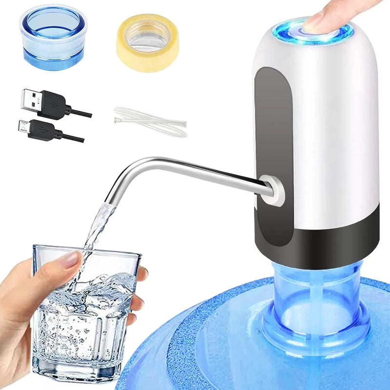 Automatic Water Dispenser Pump for 20L Gallon Bottle – USB Rechargeable One Touch Drinking Water Pump