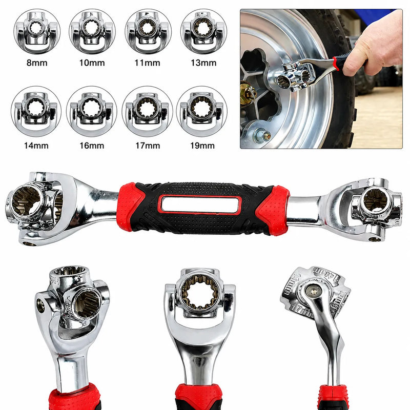 48 in 1 Socket Wrench – 360° Revolving Multi-Size Tool