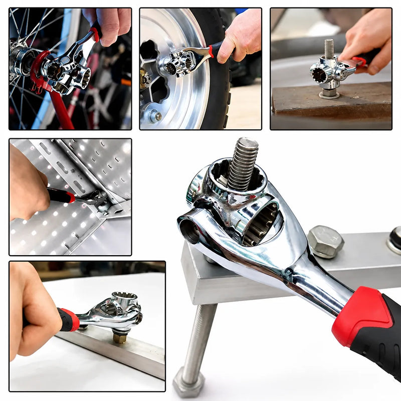 48 in 1 Socket Wrench – 360° Revolving Multi-Size Tool